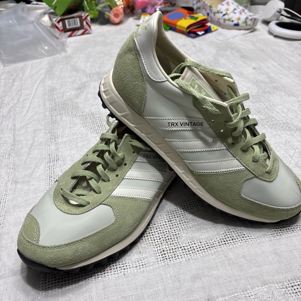 Adidas TRX Vintage Retro Trainers Shoes Men's US 9 Mint Green Running NWOB‎